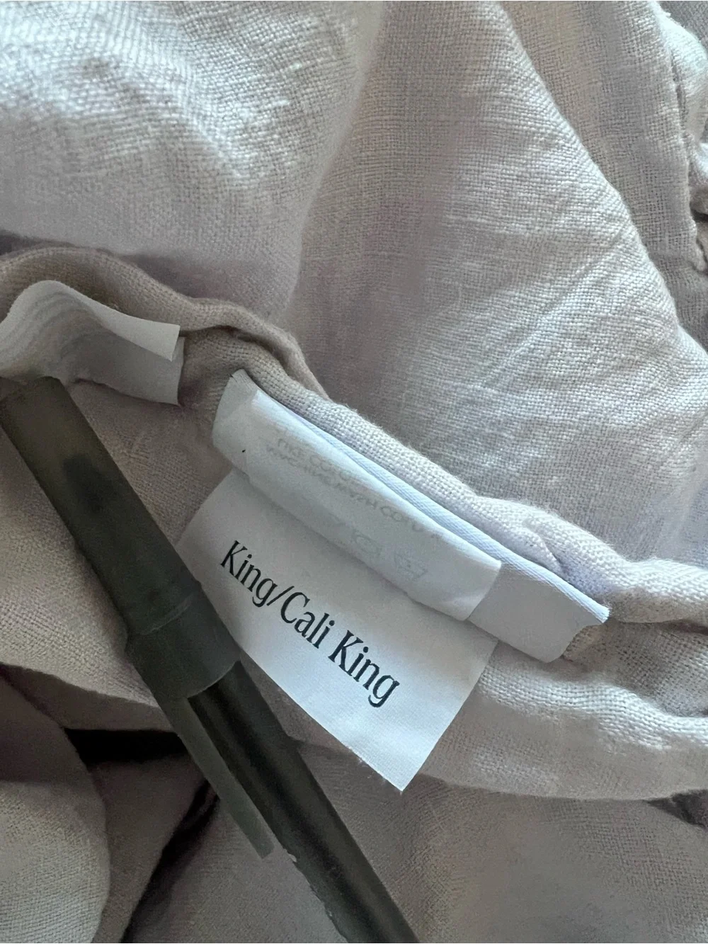 Brooklinen Linen Duvet SET King/Cali King with 2 Pillowcases Haze OG Colorway